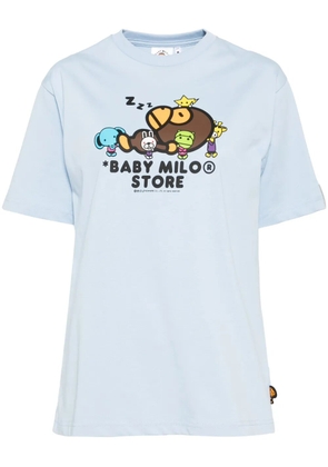 A BATHING APE® graphic-print T-shirt - Blue