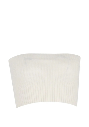Chloé Vintage ribbed knit tube top - Neutrals