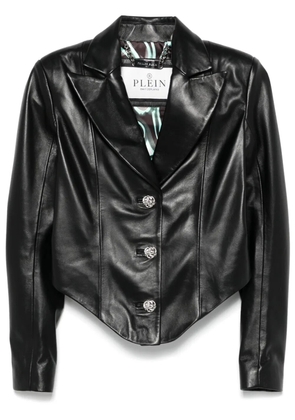 Philipp Plein leather blazer - Black