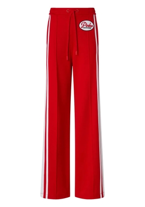 PINKO logo-appliqué track shorts - Red
