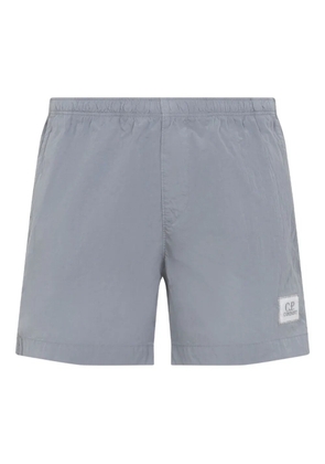 C.P. Company logo-patch swim shorts - Grey