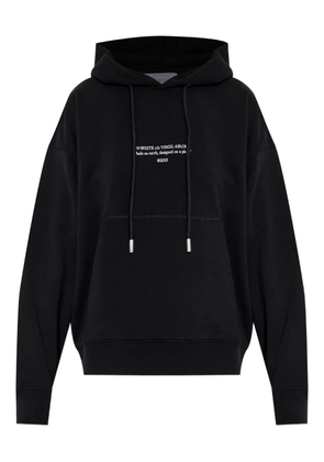 Off-White drawstring logo-detail hoodie - Black