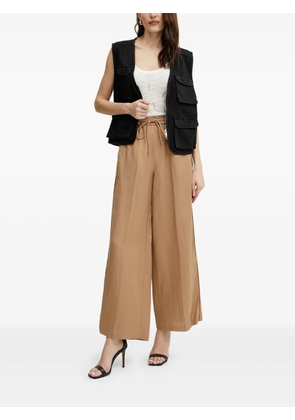 Karl Lagerfeld drawstring wide-leg trousers - Brown