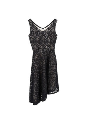 Christian Dior Pre-Owned asymmetric lace dress - Black