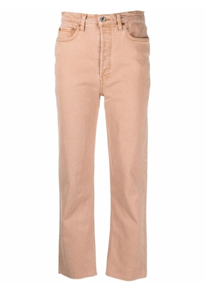 RE/DONE '70s Ultra High cropped jeans - Neutrals
