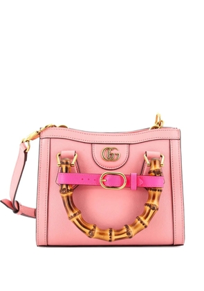 Gucci Pre-Owned Diana NM Bamboo Handle Tote Leather Mini crossbody bag - Pink