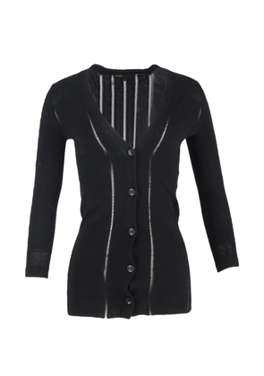 Maje knitted buttoned cardigan - Black