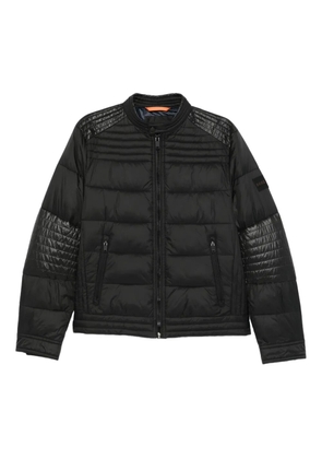 BOSS quilted panelled jacket - Black