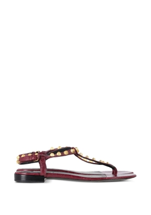 Balenciaga Pre-Owned Arena studded ankle-strap thong sandals - Red