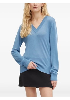 SAMSOE SAMSOE v-neck top - Blue