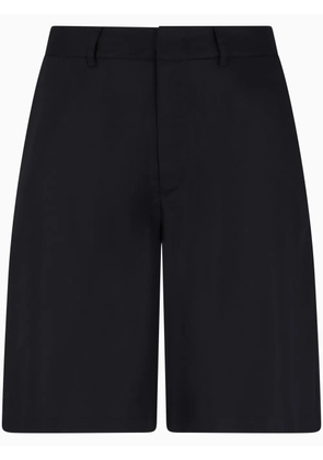 Armani Exchange logo-plaque shorts - Black