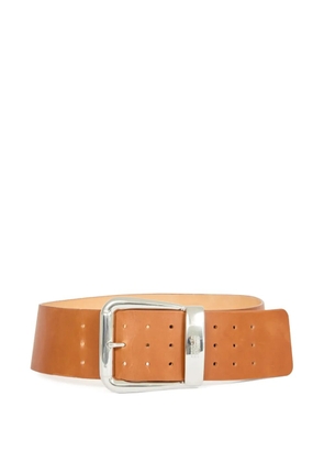 MM6 Maison Margiela H75 leather belt - Brown