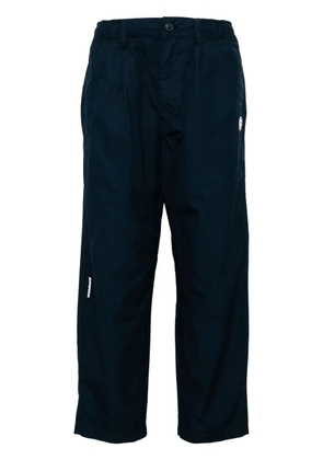 AAPE BY *A BATHING APE® logo-patch trousers - Blue