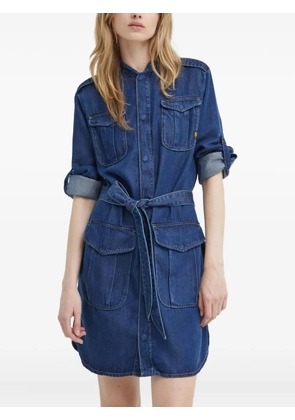 G-Star RAW belted pocket mini dress - Blue