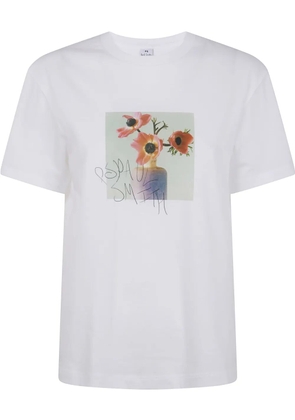 PS Paul Smith floral-print T-shirt - White