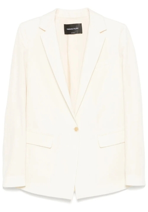 Fabiana Filippi slub-texture blazer - White