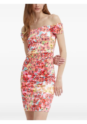 GUESS USA off-the-shoulder printed mini dress - Pink