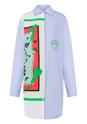 MOSCHINO JEANS patchwork shirt dress - Blue