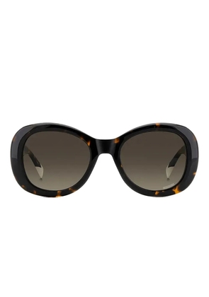 MISSONI EYEWEAR oversize-frame sunglasses - Brown