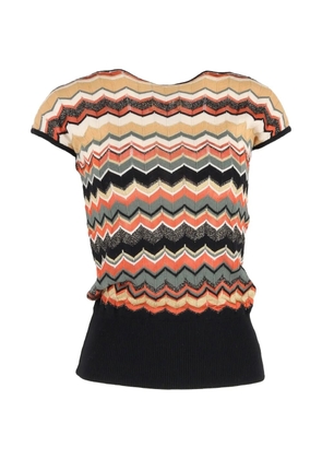 M Missoni Vintage zigzag short-sleeve top - Neutrals
