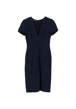 Alexander McQueen Pre-Owned V-neck midi dress - Blue