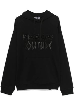 Versace Jeans Couture logo-embroidered hoodie - Black