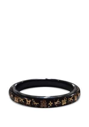 Louis Vuitton Pre-Owned monogram resin bangle - Black