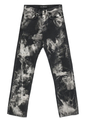 John Richmond watercolour-effect jeans - Black