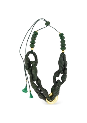 Johanna Ortiz knotted beaded necklace - Green