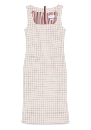 Thom Browne gunclub-check midi dress - Pink