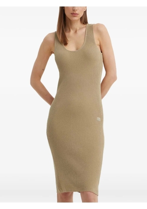G-Star RAW ribbed sleeveless midi dress - Neutrals