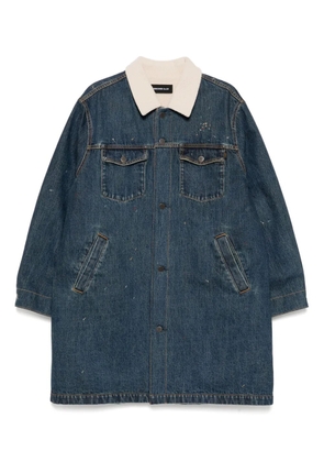 Undercover single-breasted coat - Blue