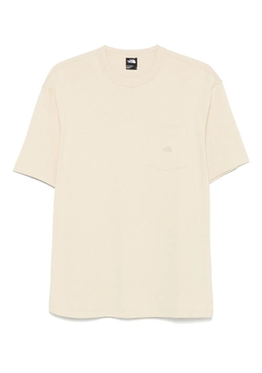 The North Face logo-embroidered T-shirt - Neutrals