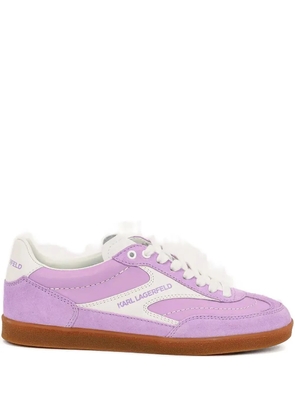 Karl Lagerfeld Kandidate suede leather sneakers - Purple