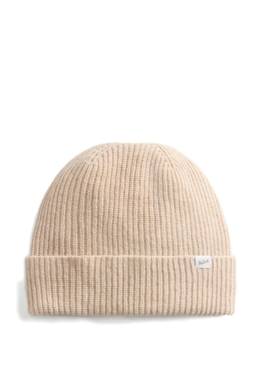 Woolrich ribbed-knit wool beanie - Neutrals