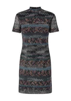 Missoni patterned high-neck dress - Black