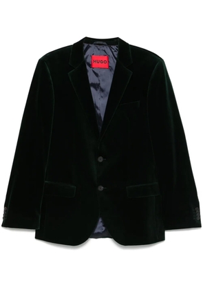 HUGO velvet blazer - Green