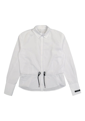 PROTOTYPES Shoelace poplin shirt - White