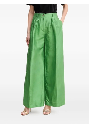 LUISA SPAGNOLI pleat-detail trousers - Green