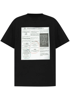 MM6 Maison Margiela graphic-print T-shirt - Black