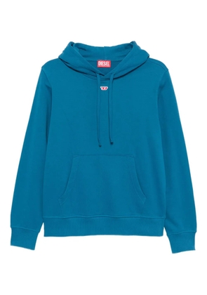 Diesel logo-patch hoodie - Blue