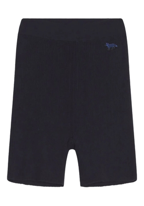 Maison Kitsuné ribbed shorts - Blue