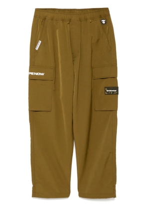 AAPE BY *A BATHING APE® moonface-logo cargo trousers - Neutrals