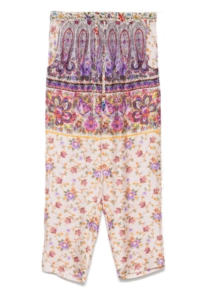 Pierre-Louis Mascia Aloe tapered trousers - Purple