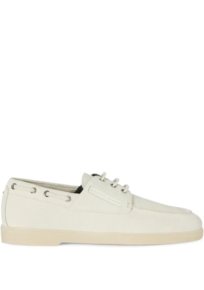 Giuseppe Zanotti GZ-Venice suede boat shoes - Neutrals