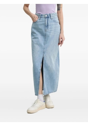 G-Star RAW denim centre-split midi straight skirt - Blue