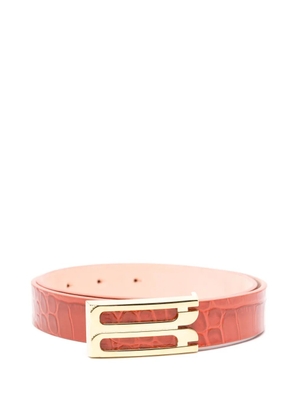 Victoria Beckham crocodile-embossed belt - Red