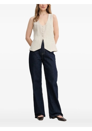 Hoss Intropia pinstripe button top - Neutrals