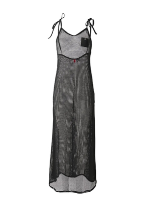 HUGO halterneck mesh maxi dress - Black
