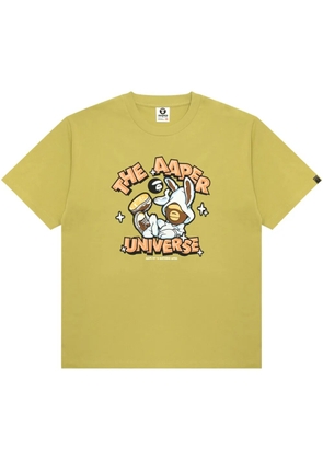 AAPE BY *A BATHING APE® cartoon-print T-shirt - Green